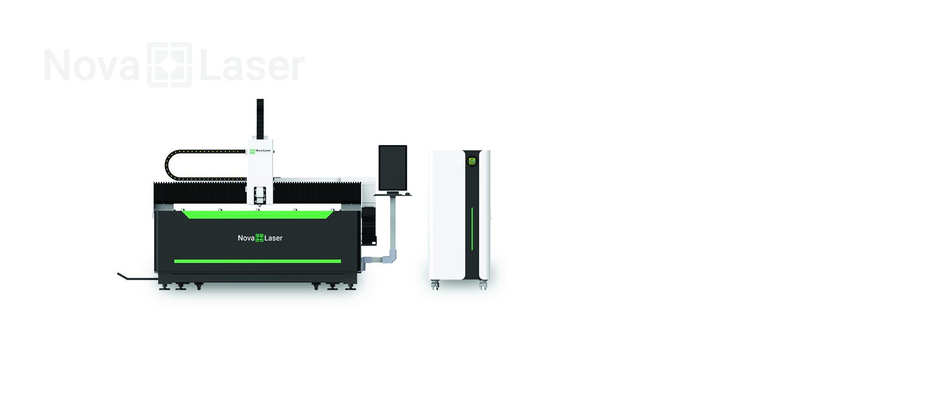 NovaLaser Corte Laser Fibra Optica con Mesa de Intercambio